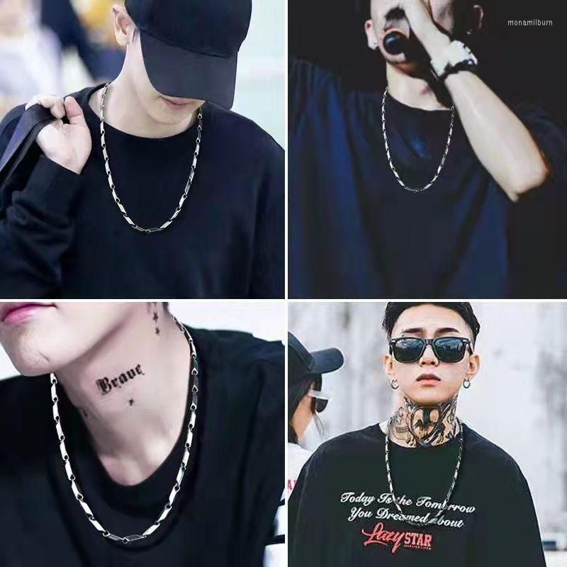 

Chains 3MM Wide Titanium Steel Necklace Women's Fashion Stainless Hip-hop Rock Jewelry