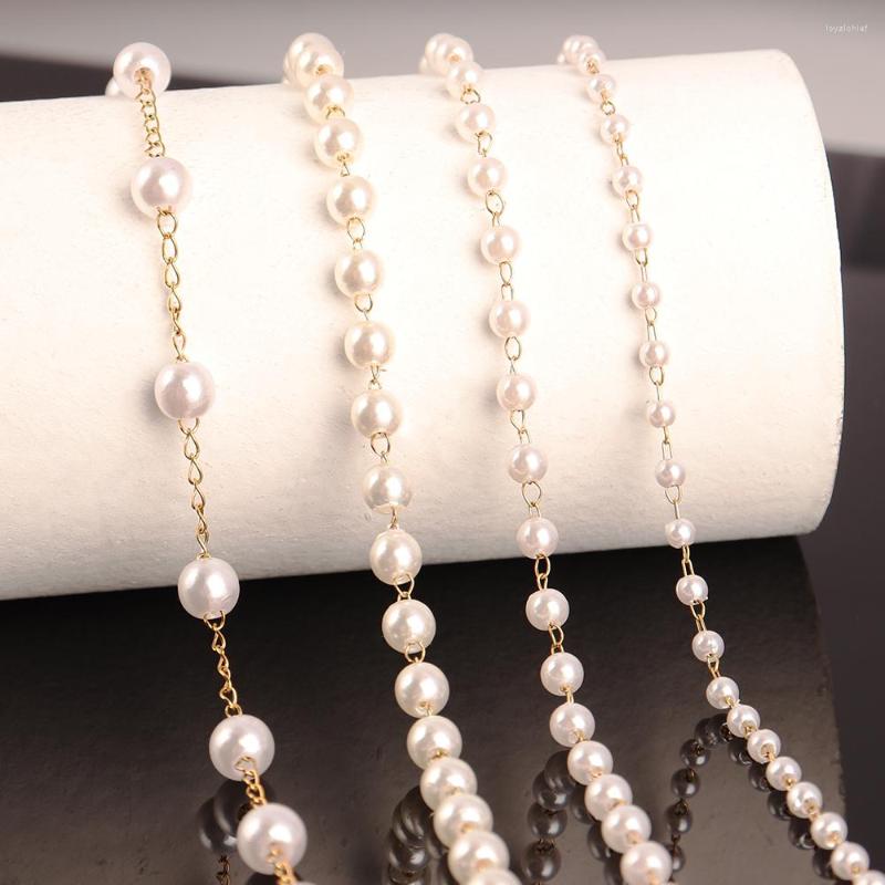 

Chains Stainless Steel Necklaces For Women Choker Necklace Pearl Men Simple Handmade Strand Bead Chain Jewelry Gift