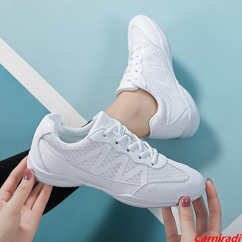 

Sandals High Quality Lightweight Cheerleading Dance Shoes Girls Boy Summer Training Fitness Sneakers Kids Children Soft Gymnastics 230509, White-2