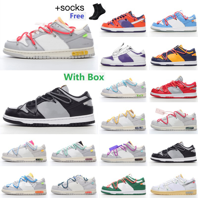 

2023 Designer One Low SBDUNKS Running Shoes Men Women Rubber OFFS Mca Volt White Black FoRcES Basketball 1 1s 4 Sail 4s DuNkES Trainer Sports Sneakers 37-49, Color 18