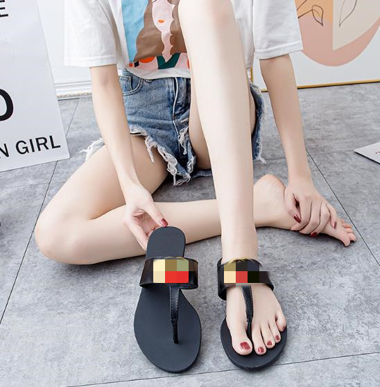 

Women's Shoes Flip Flops Slippers European Leisure Fashion Big Brand Slippers Wholesale, Aspic
