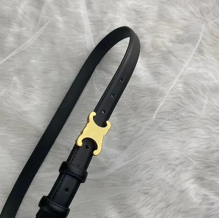 

Fashion Smooth Buckle Belt Retro Design Thin Waist Belts for Men Womens Width 2.5CM Genuine Cowhide 4 Color Optional High Quality nnnnn, Belt no box