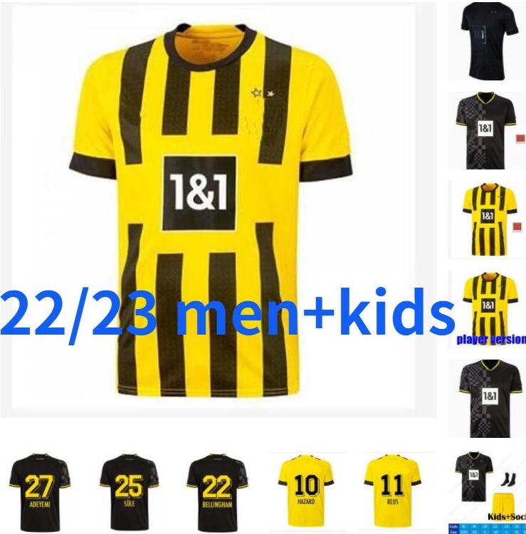

HALLER soccer jerseys Dortmund 110th 22 23 REUS REYNA DORTMUND NEONGELB BELLINGHAM HUMMELS BRANDT WITSEL football shirt men kids kit maillot de foot