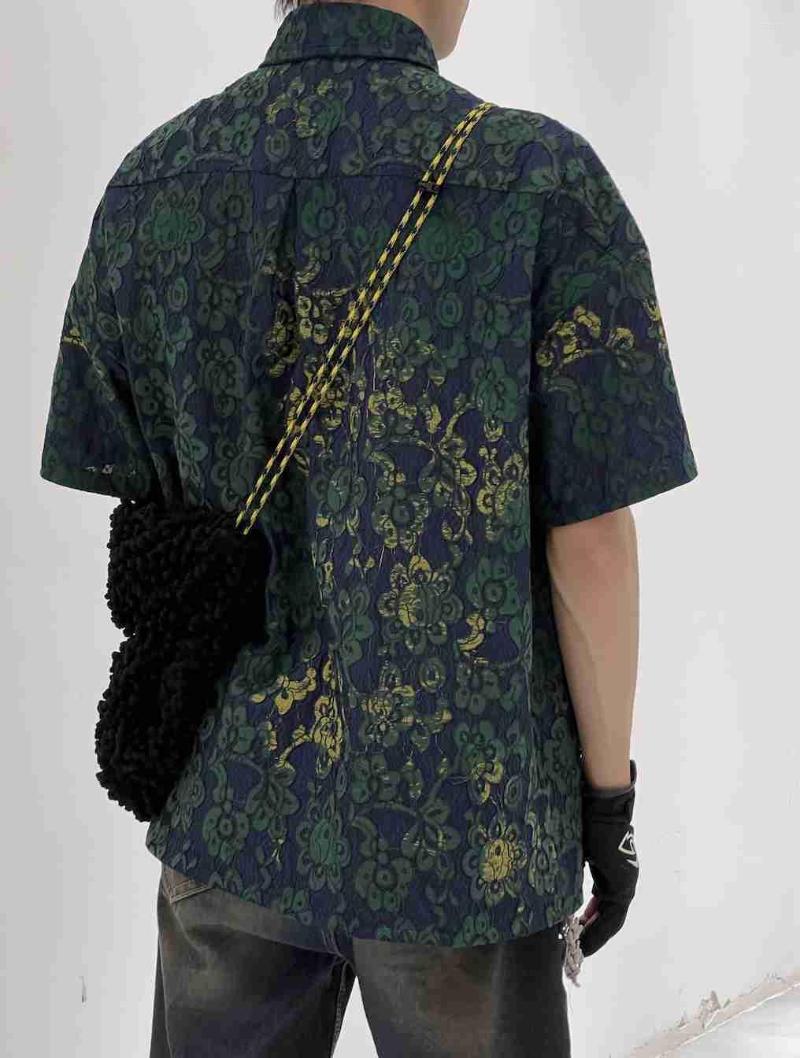 

Men's Casual Shirts Men's Q04370 Fashion Shirt 2023 Luxury Circus Party Style Design Famous European Brand Wear, Picture shown