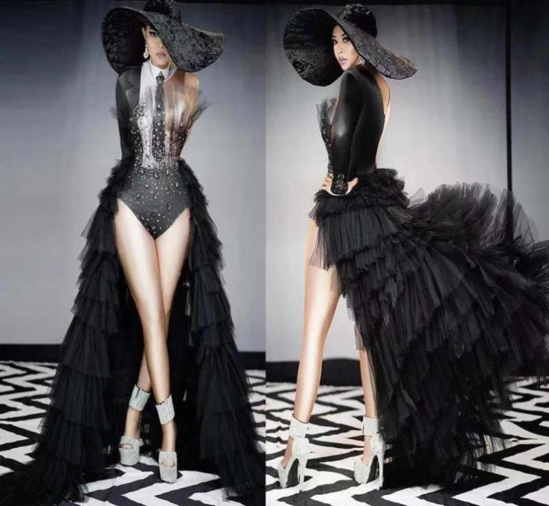 

Stage Wear Nightclub Black Singer Costume Cool Dj Party Girl Outfits Sexy Women Show Dance Performance Clothing9922695