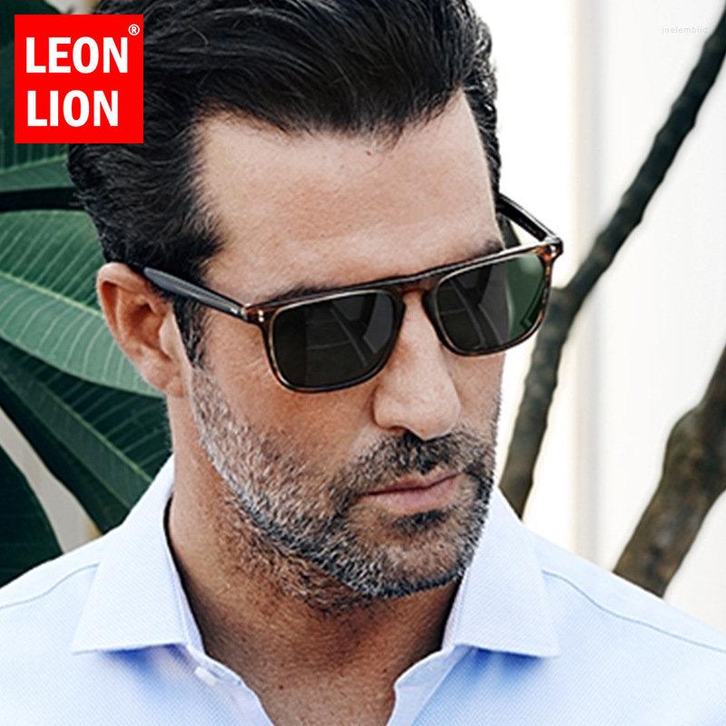 

Sunglasses LeonLion Square Men 2023 Trendy Glasses Men/Women Retro Small Frame Eyewear Designer Party Lentes De Sol For
