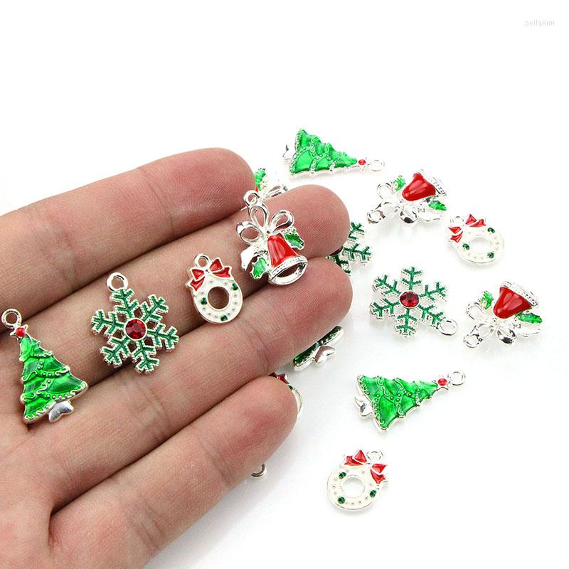 

Keychains 19/20/38/52Pcs/Set Multicolor Mixed Christmas Charms Enamel Pendants DIY Jewelry Making Accessories Keychain Anime