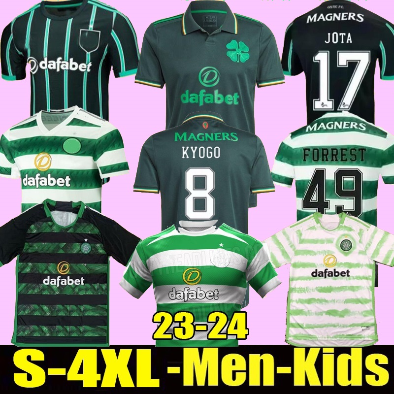 

4XL 2023 2024 Celtic Fourth soccer jerseys home 4th KYOGO JOTA AJETI 22 23 24 Mens Kids MCGREGOR TURNBULL STARFELT football shirts, Home kids