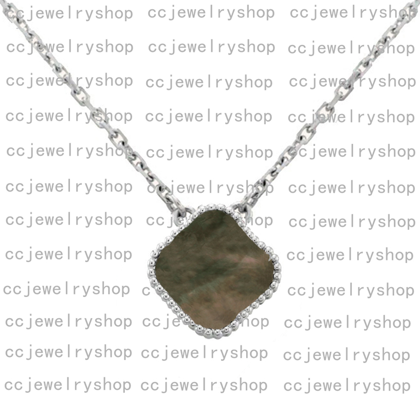 

15mm Fashion Clover Necklace Pendant Nacre Stainless Steel Silver Plated Thin Chain Fitted Women's Accessories Multicolor Options