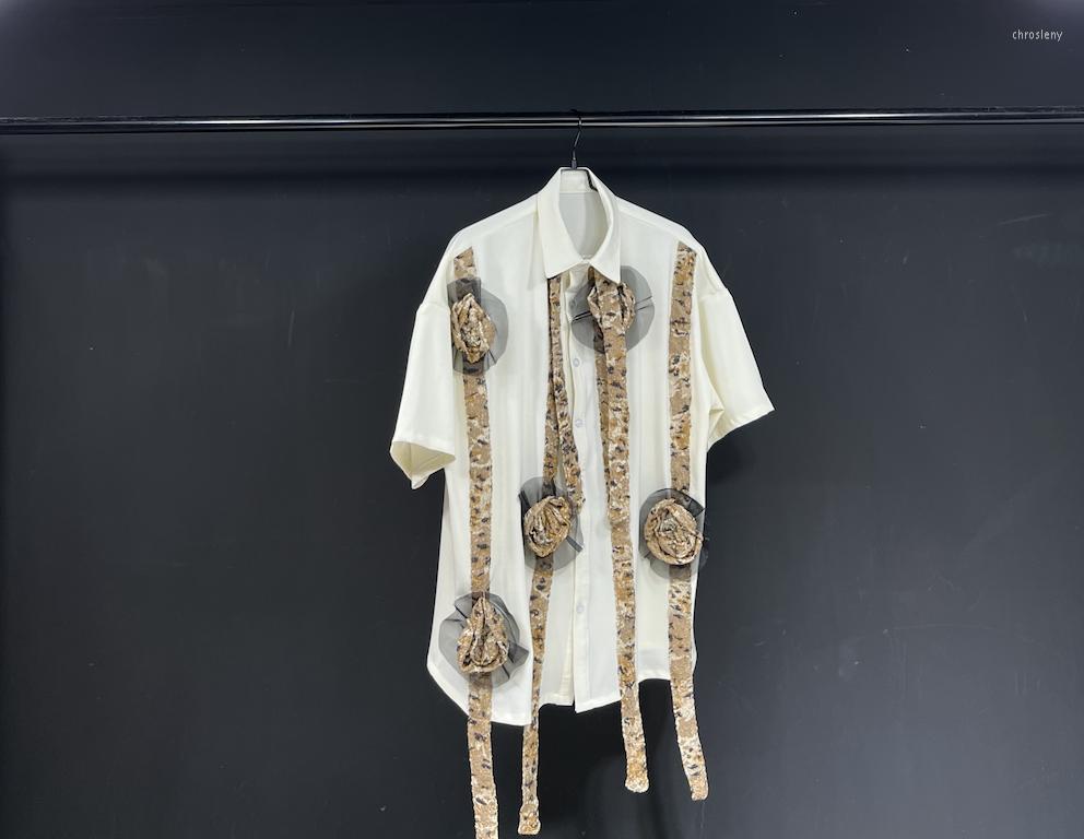 

Men's Casual Shirts Q04780 Fashion Men's 2023 Runway Luxury European Design Party Style Clothing, Picture shown