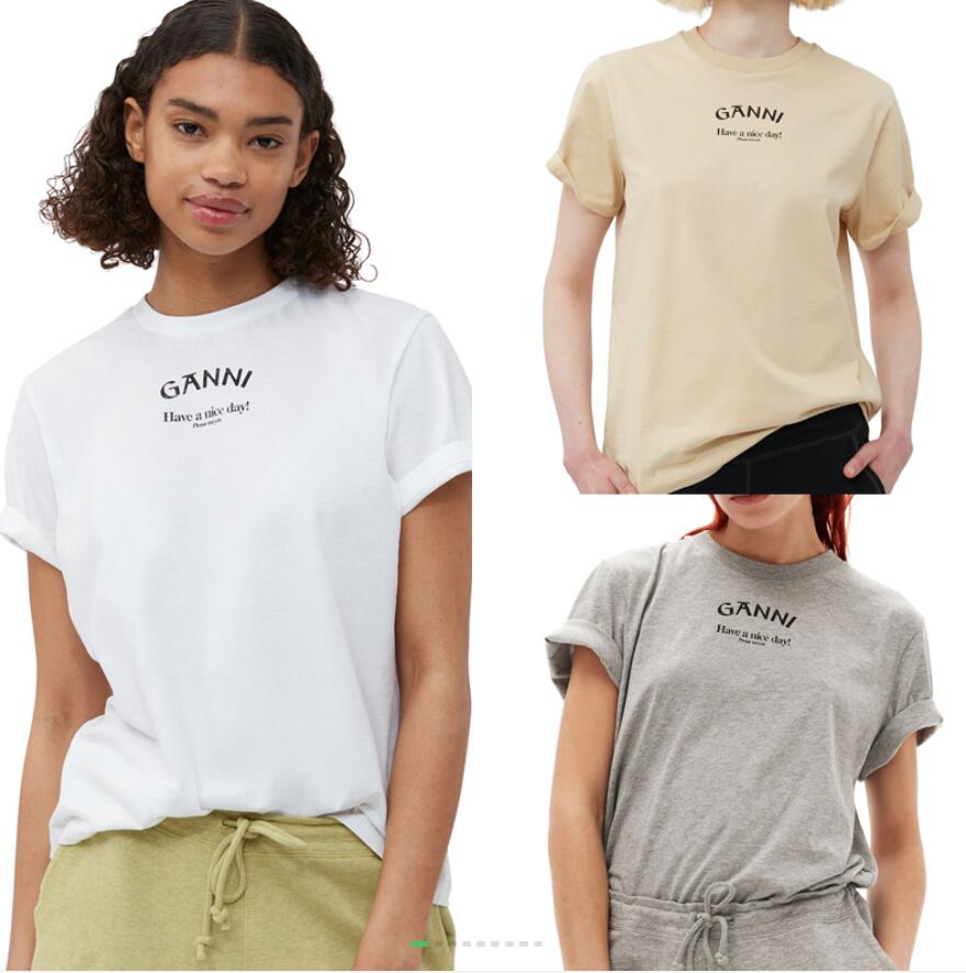 

23ss summer Women Designer T shirt Beach Tees Versatile fruits cartoon cat Print white Round Neck Casual Loose Pullover Short Sleeve T-shirt clothing
