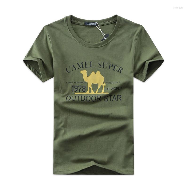 

Men' T Shirts Men Tees Summer Fashion Short Sleeve Mens Brand Camel Animal Printed Star T-shirt For 5 Colors, Black