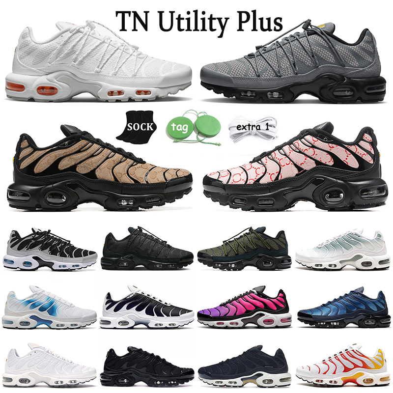 

men women tn utility plus running shoes tns Terrascape Triple Black white red Atlanta Hyper Sky Blue Fury Jade Laser Wolf Grey mens trainers outdoor sports sneakers, Item 41 yecheil reflective 36-48