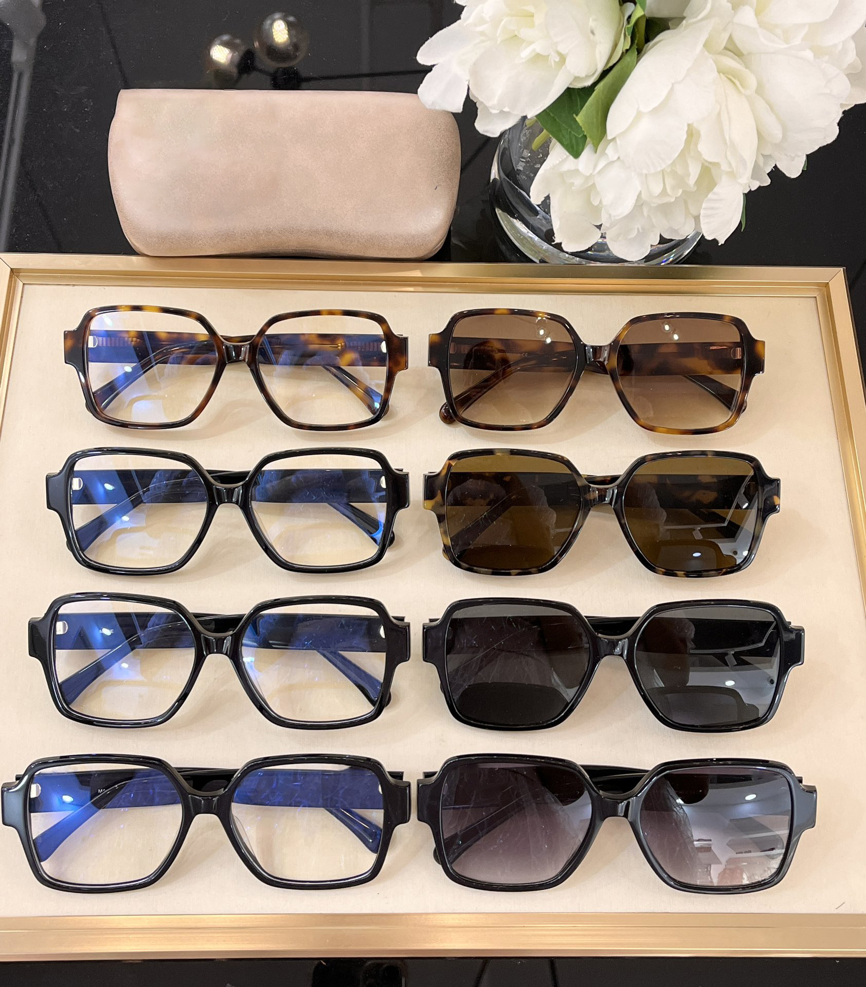2023 New Classic Polarized Sunglasses Women Designer Luxury Brand Alloy Metal HD Tempered Glass Lens Retro Glasses Sun Glasses 3438-image-864418192