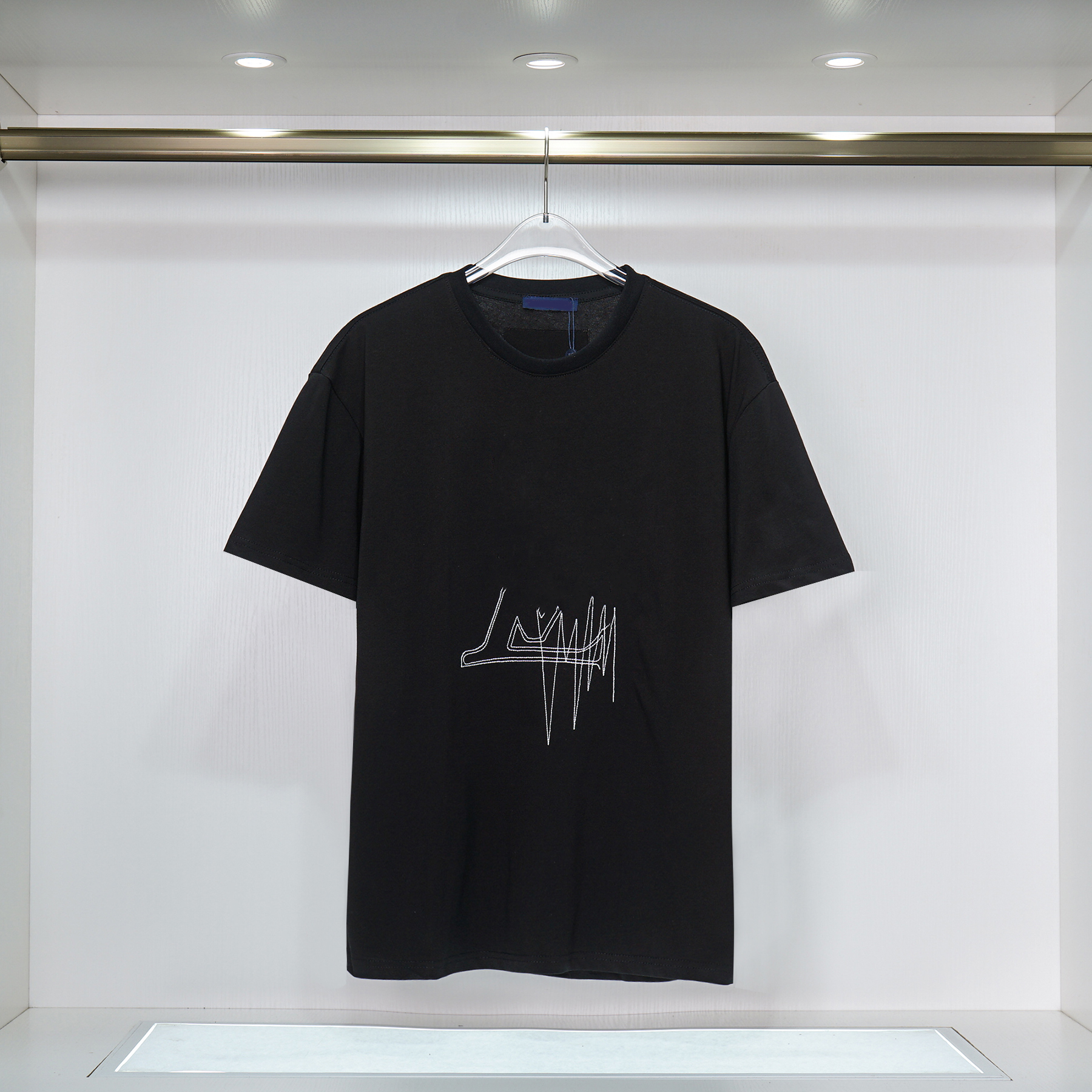 

Men's Senior Designer Men's T-shirt New Fashion Casual 240g 32 Thread Count Pure Cotton Double Yarn Fabric Lvjia Gradient Printing Short Sleeve S-XXL