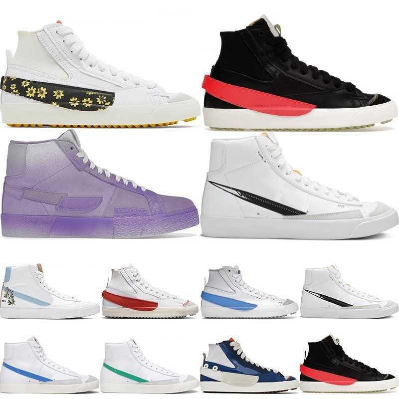 

Designer Shoes Blazer mid 77 Men Wome Casual Shoes Black Crimson White Red Vintage Casual Shoes