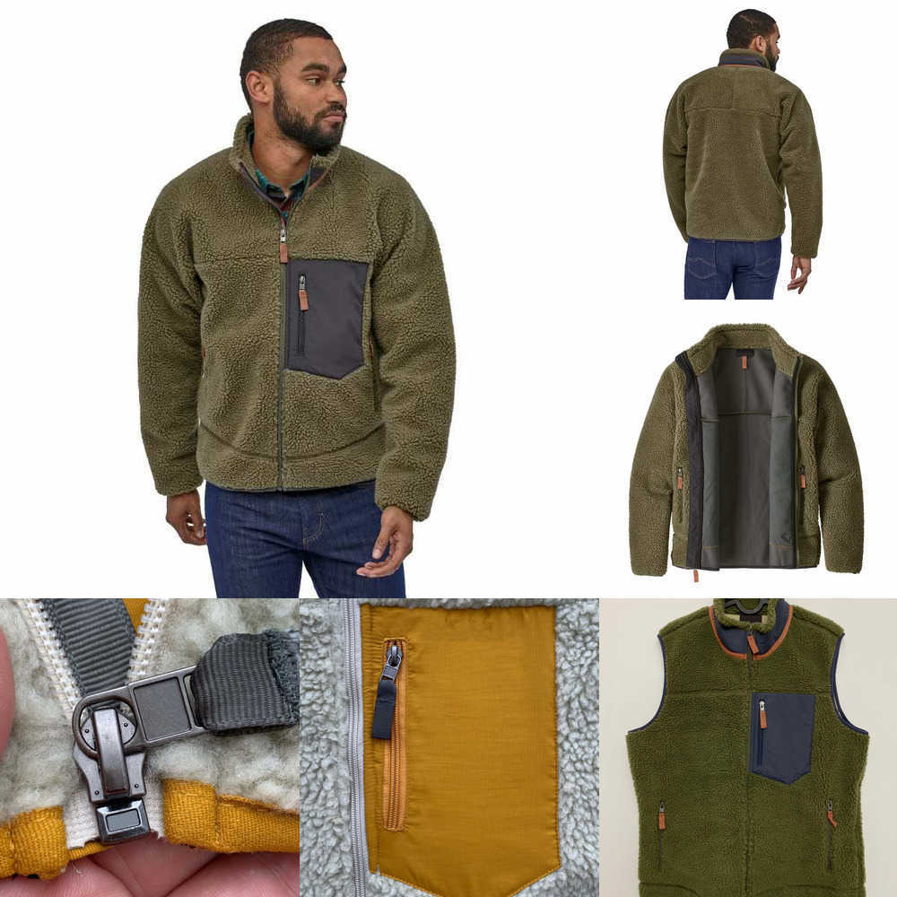 

Thick Designer Jackets Mens Fleece Jacket Warm Down Classic Retro Fashion Autumn Winter Couple Models Lamb Cashmere Coat Men Women Clothin QDQM