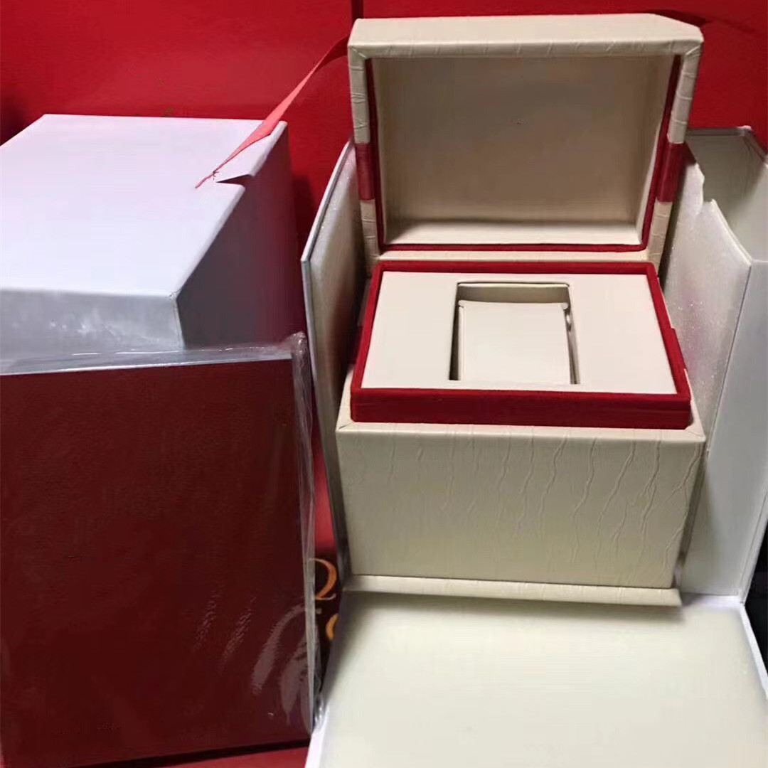 

Top Quality Watch Box For Original Brand Watch Square Woody Watch Boxes Booklet Card Tags And Papers