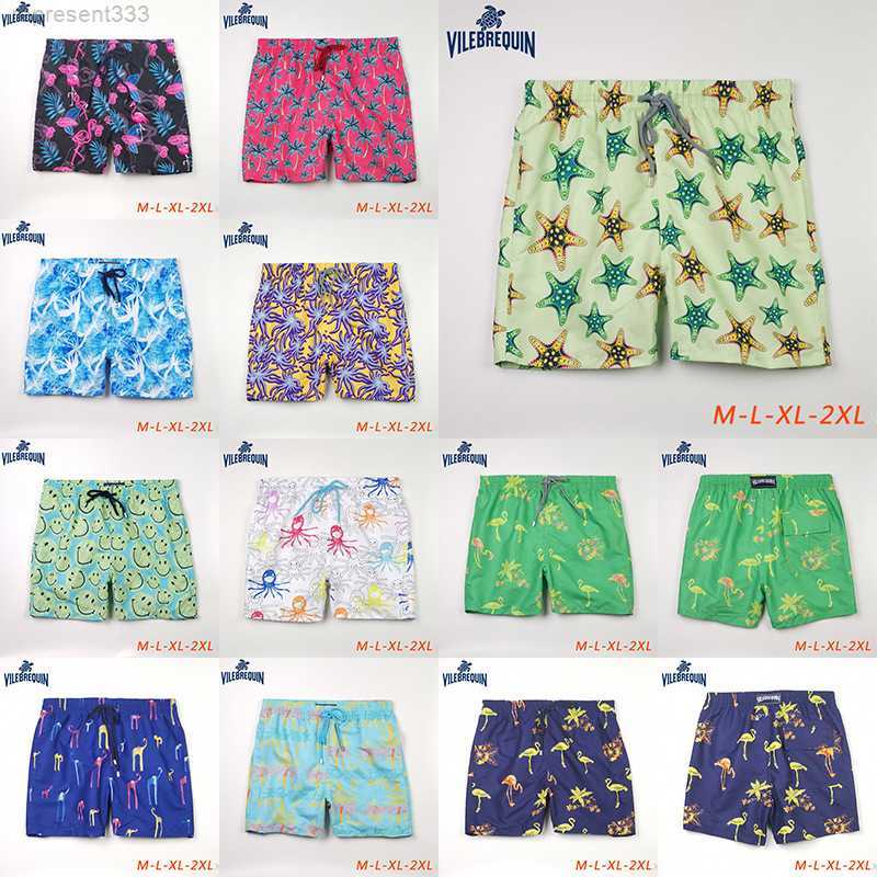 

Vilebrequin Turtle Summer psycho bunny shorts Beach Pants Shorts Men's Printed Surfing GALS, Vq310