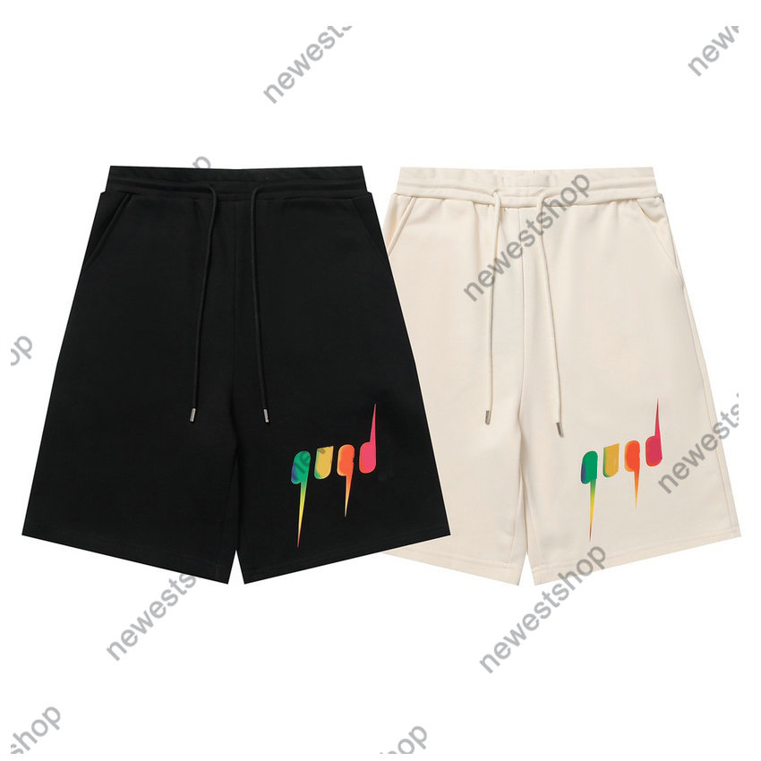 

2023 Summer Mens Plus Size Shorts Men women designer Short pant Rainbow Lightning Letter cotton Spring white black khaki XS-L
