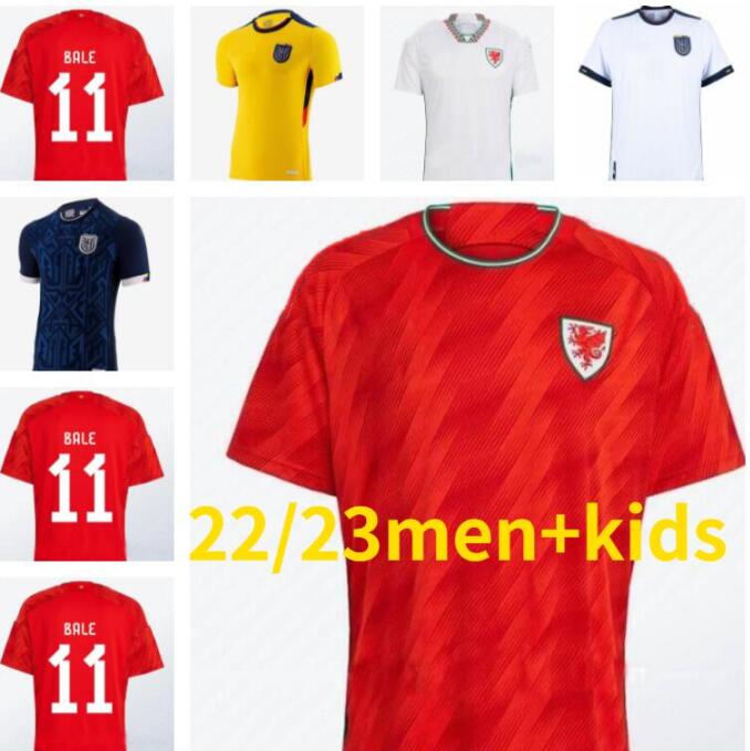 

ecuador 2022 Wales Soccer Jerseys BALE WILSON ALLEN JOHNSIN 22 23 world National Team cup Rodon VOKES Football ShirtS Adult kids kit Uniforms match