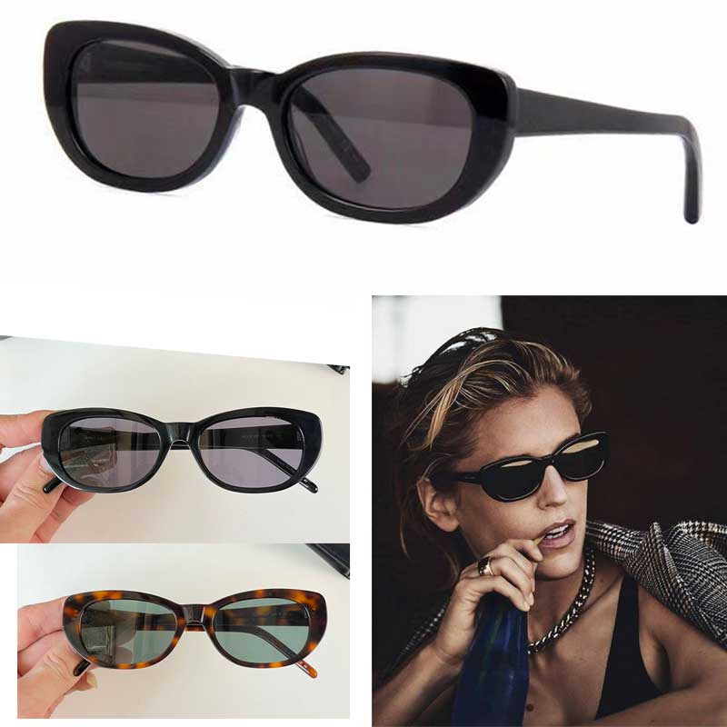 

Summer New Womens Cat Eye Sunglasses Acetate Frame Classic Black Frame lady Casual Sexy Small Frame Sunglasses SL316