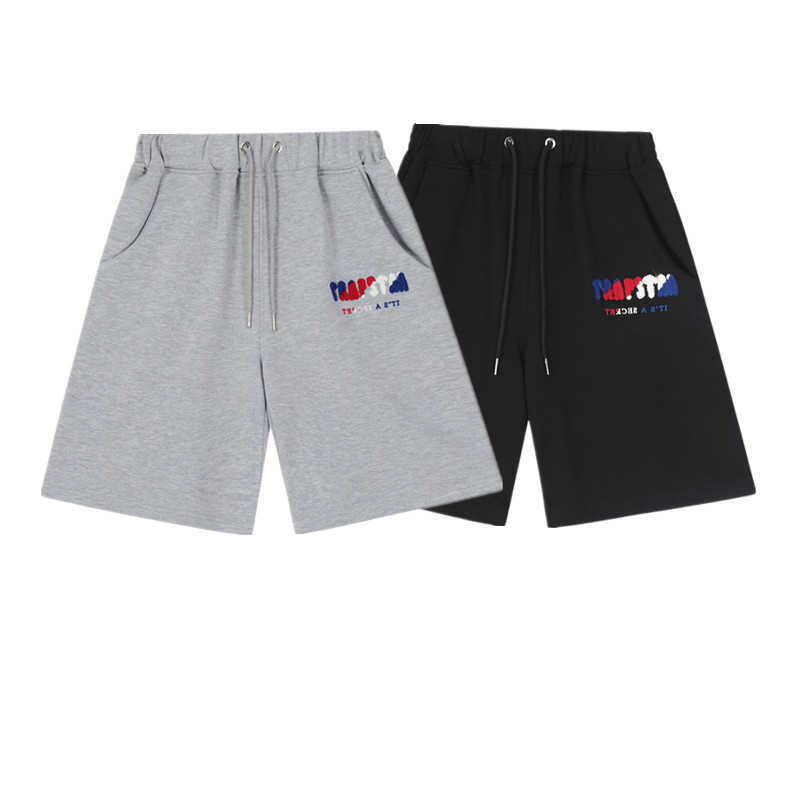 

Designer Short Fashion Casual Clothing 2023 Shorts Couple Color Matching Letter Towel Embroidery Loose Relaxed Basketball Pants Middle Pants Mens Trapstar for sal, Gray