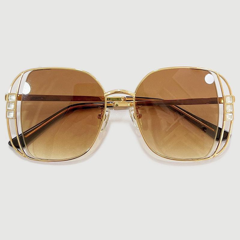 

Sunglasses Women Square Sun Glasses Shades Alloy Female Vintage Brand Designer Driving Eyewear With Box