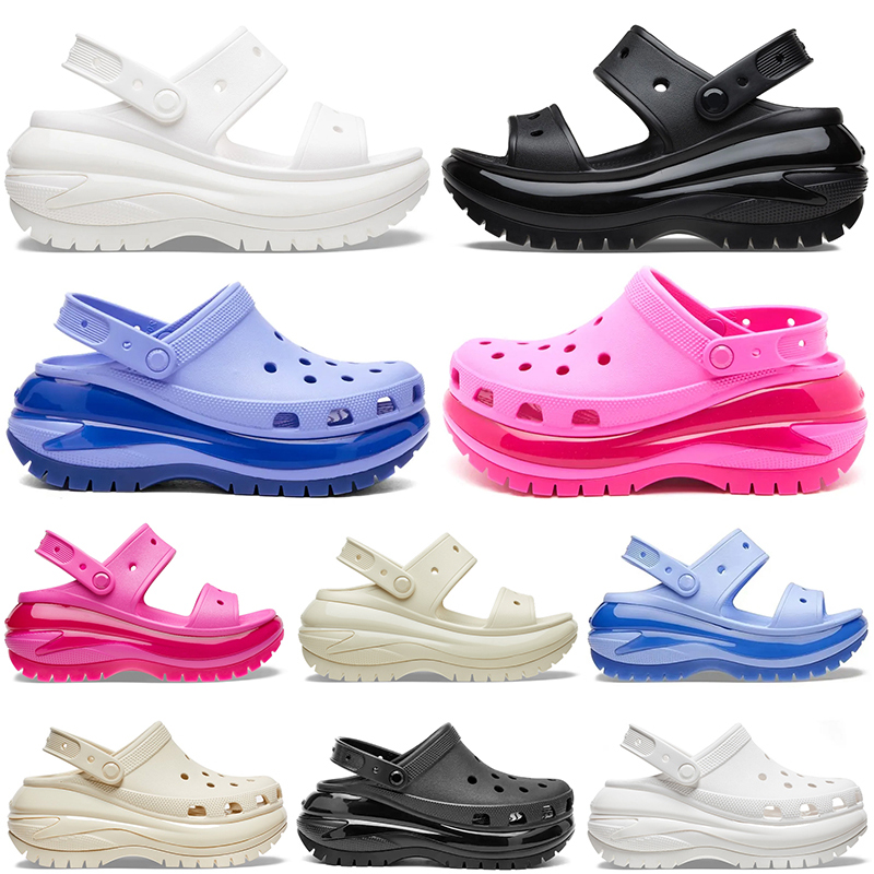 

Croc Sandals Mega Crush Clog Sandal Designer Platform Slide Slippers wedges Women Sneakers Triple White Black Bone Moon Jelly Juice Outdoor Shoes Beach Waterproof, Item #4