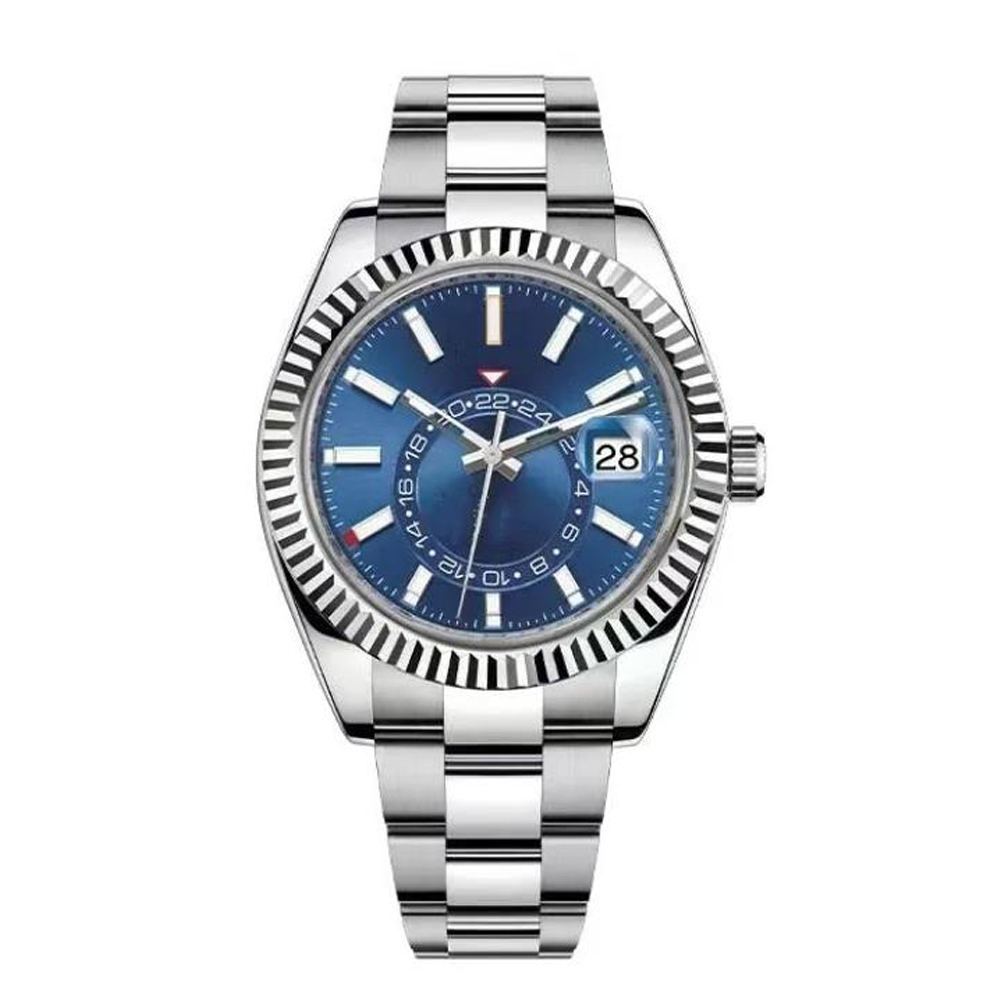 

42mm mens watches automatic mechanical ceramic watch stainless steel sliding buckle watches sapphire luminous wristwatch, Waterproof