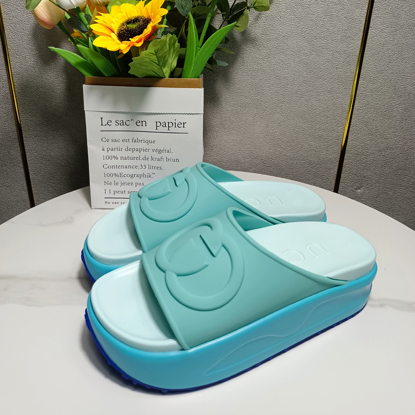 

Designer slipper with box luxury sandal men women shoes Pool Pillow Comfort Embossed Mules copper triple black pink ivory summer fashion slides beach slippers, #11