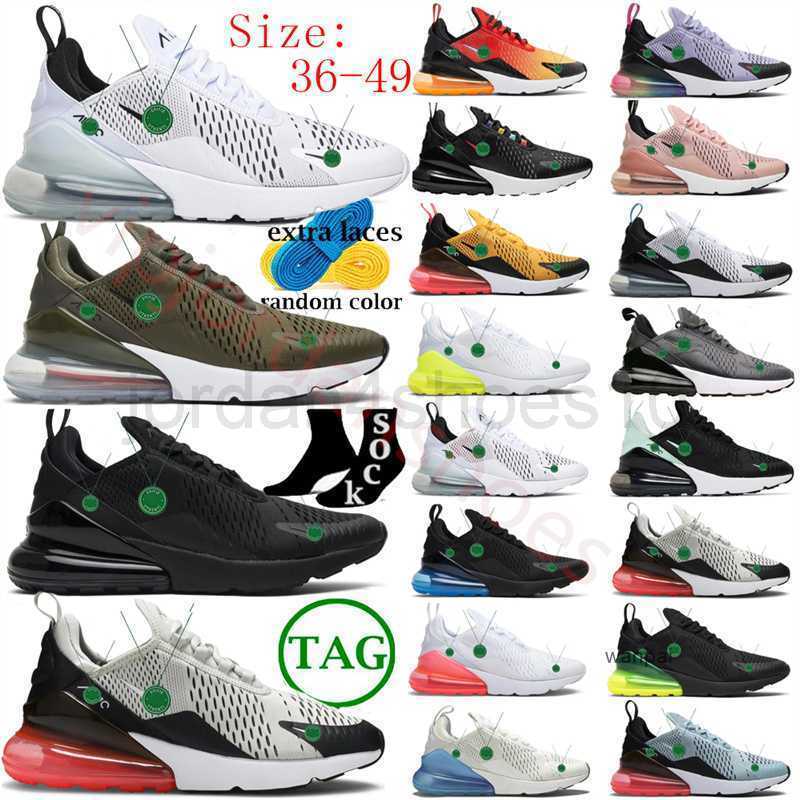 

2023 Sports 27C Running Shoes Big Size 49 Triple Black White Iron Grey Game Royal Tiger Barely Rose Platinum Volt Airs Maxs 270 Airmaxs 270s Men 2.5, Color # 16