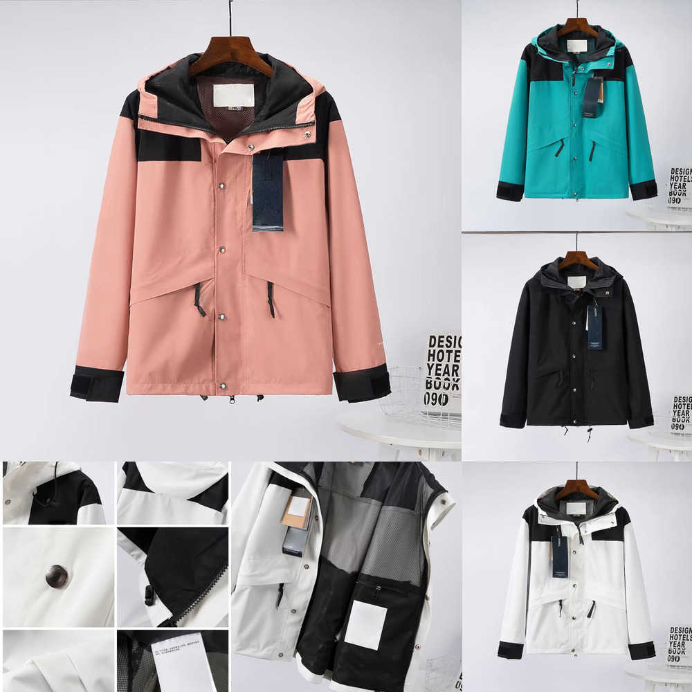 

Windbreakers Unisex Designer Men Women Jacket Retro Snow Mountain Commemorative Version Waterproof Windproof Breathable Adjustable Hoodie Couple Outfits, #2