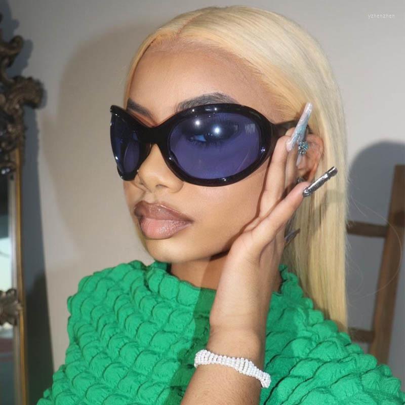 

Sunglasses 2023 Big Oval Y2K Women Men Retro Large Sun Glasses For Female Outdoor Sports Unisex Eyewear