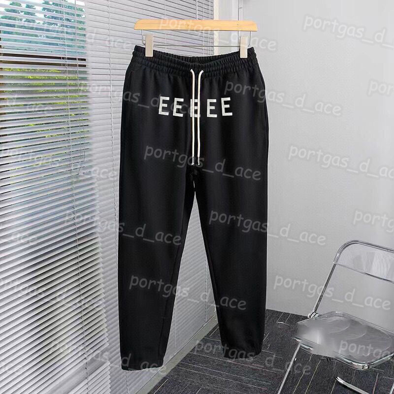 

Letter Women Pants Men Casual Sweatpants Loverseas UNisex Street Style Pants Black Grey Sports Trousers, Black with label。0510