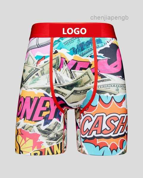 2023 Mens Underpants Psd Branded Male Underwear Fashion Pinted Soft Breathable Boxers Shorts Short with Package 723Q