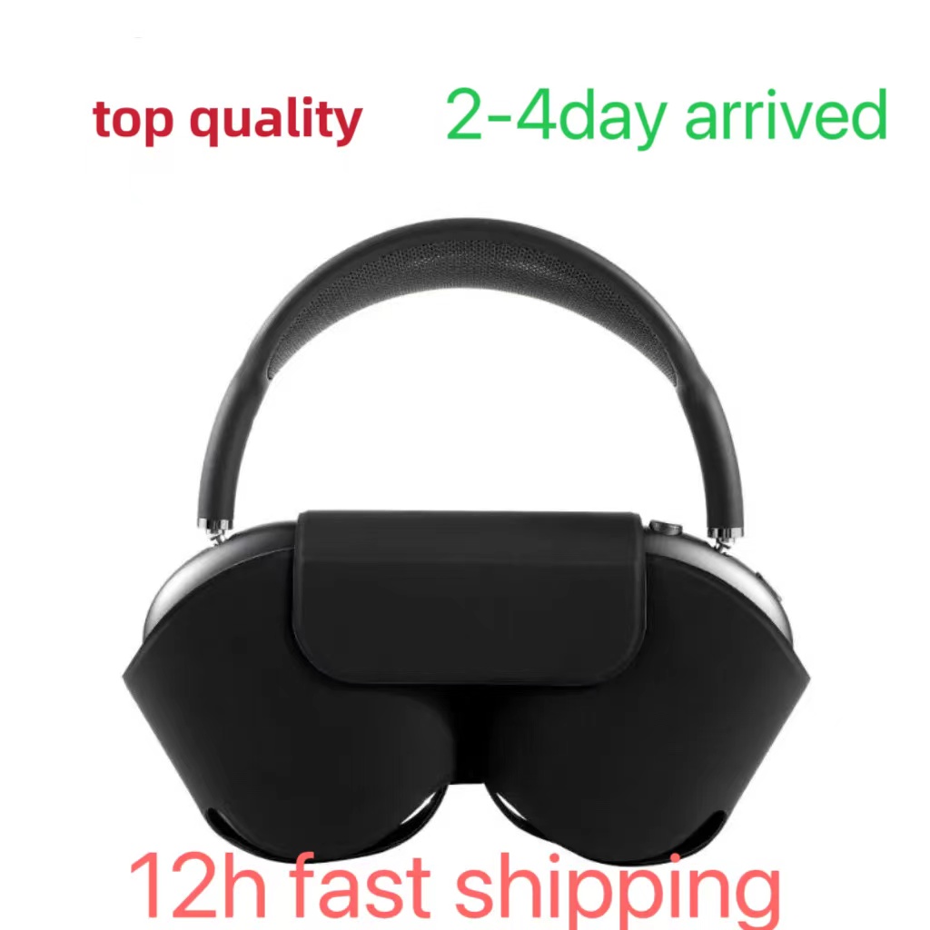 

For Original quality Airpods Max Air pods Maxs With ANC Metal Material Headphone Accessories Solid Silicone High Custom Waterproof Headphone Travel Case, White