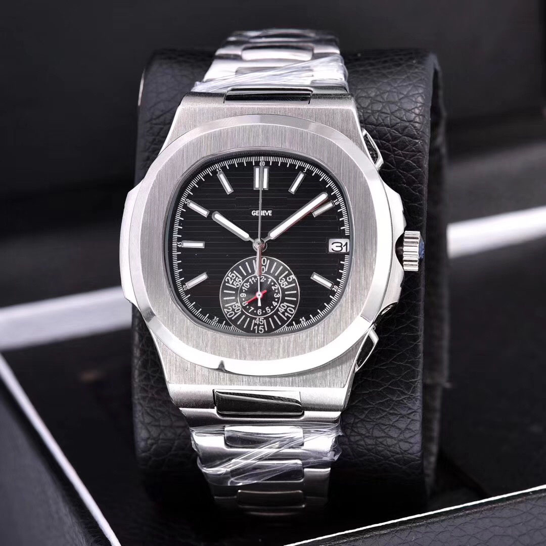 

Luxury new watch automatic movement stainless steel comfort strap original clasp super luminous men's watch, Color 8