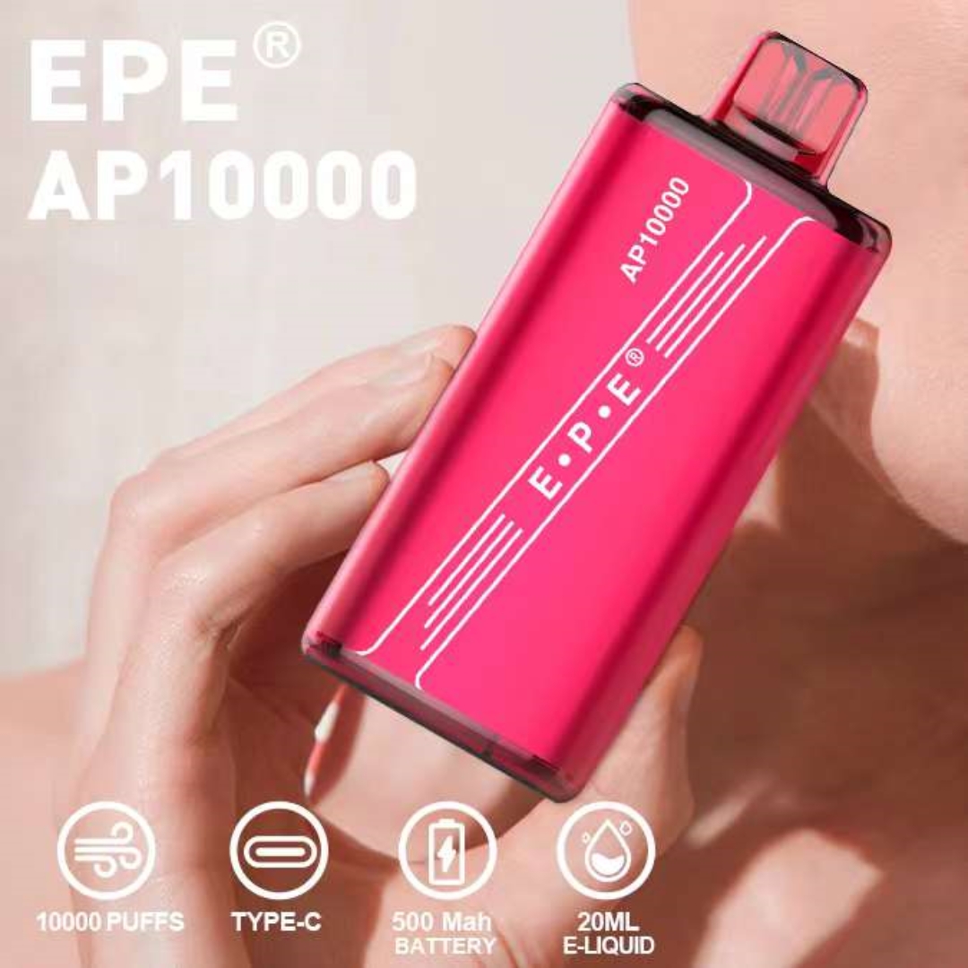 

Disposable E Cigarette EPE AP10000 Puff 10000 Puffs Vape With Mesh Coil TYPE-C Rechargeable 500mah Battery 25ml Vapes Pen 20flavors randm puff 10k 9000 7000