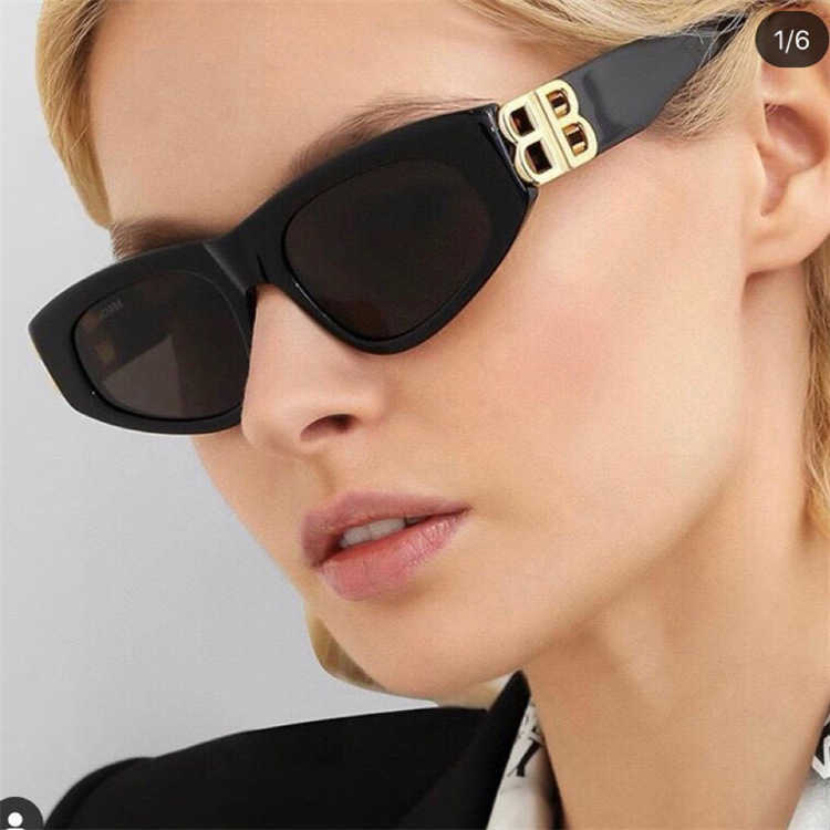 

Bella net red ins same fashion Paris brand cat's eye sunglasses women BB0095