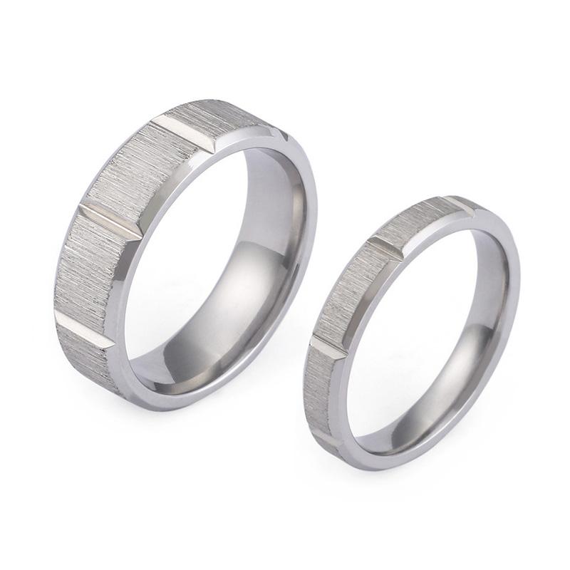 

Wedding Rings Silver Color Couple For Men And Women Lovers Alliance Titanium Jewelry Marriage Ring Anniversary Valentine's Gift
