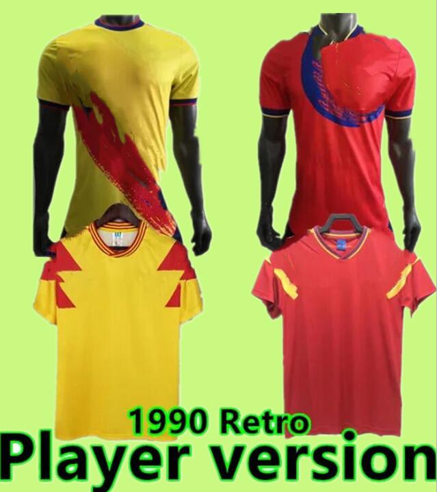 

Player version 2022 Colombia #10 JAMES Soccer Jerseys 22 23 Home #9 FALCAO #11 CUADRAD Shirt GUARIN DUVAN L.DIAZ SANCHEZ National Team VALDERRAMA Football uniform