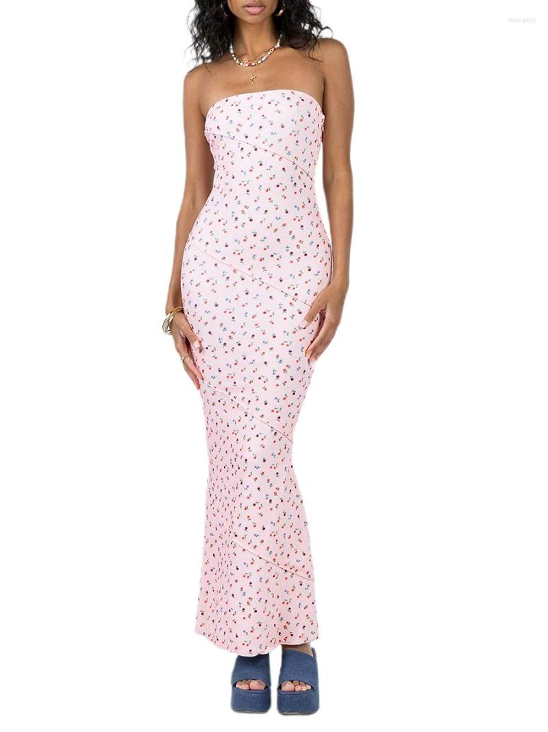 

Casual Dresses Women Sexy Strapless Maxi Tube Dress Off Shoulder Bodycon Long Cut Out Open Back Party Y2K Clubwear, A1 blue