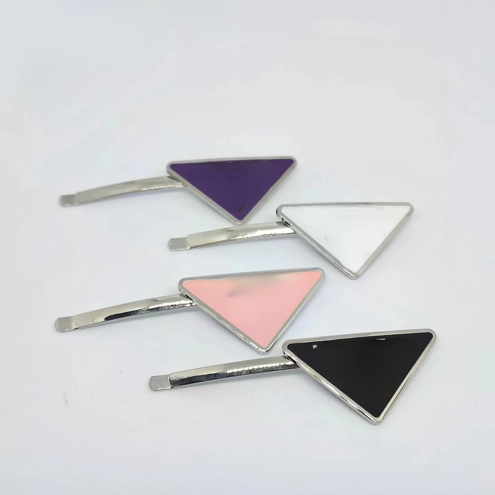 

New Simple Fashionable Geometric Iron Plate Metal Inverted Triangle Mark Earrings Fashion Brand