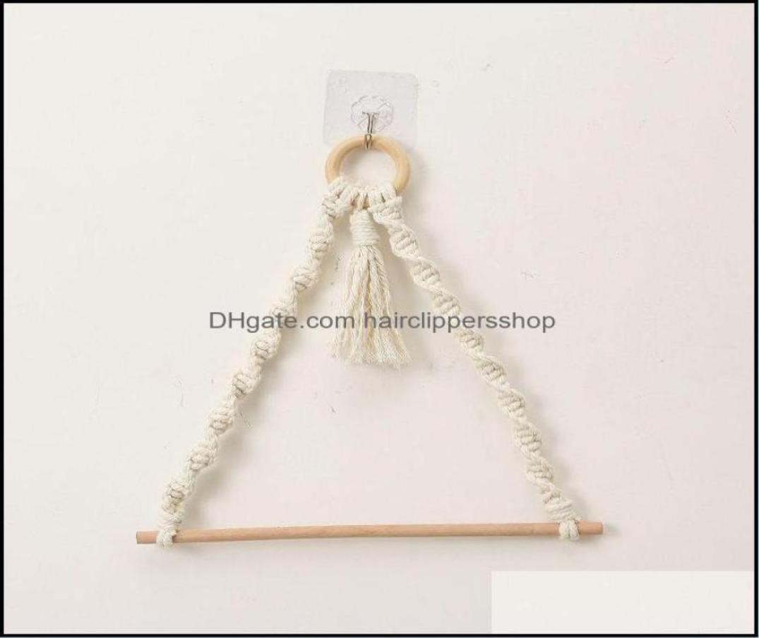 

Towel Bathroom Hardware Bath Gardentowel Racks Cotton Rope HandWoven Paper Wall Decoration Apricot Home Decorations Practical D5396241, Orange
