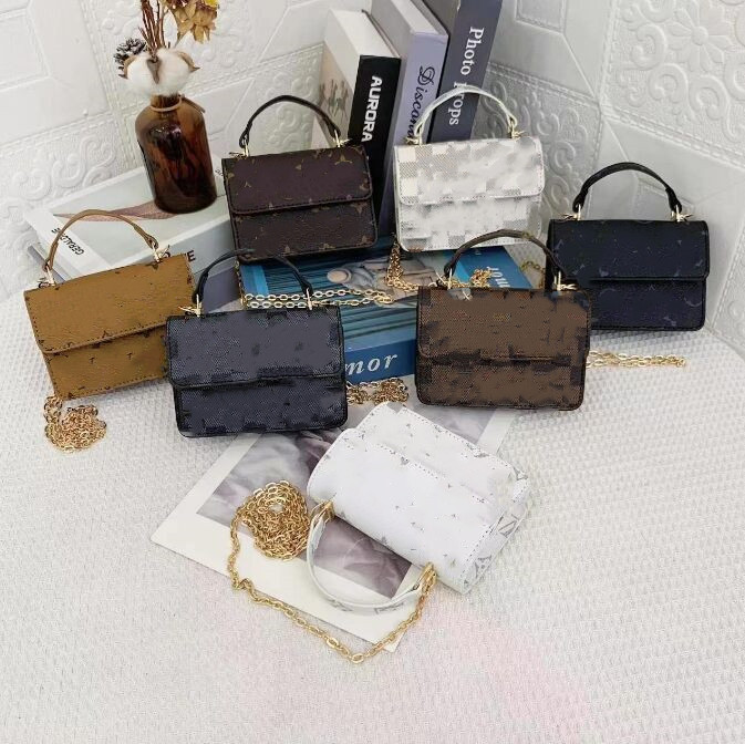 

2023 children square handbags letter print mini girls totes crossbody shoulder bags factory price, 3#