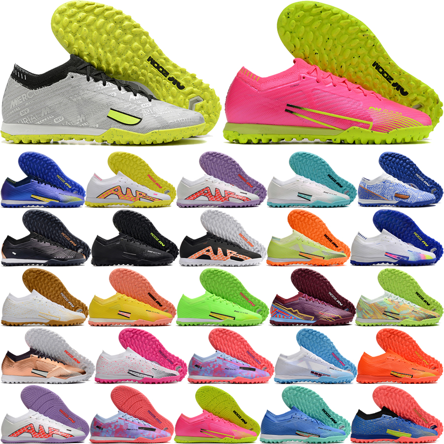

Send With Bag Quality Soccer Foootball Boots Zoom Vapores 15 Elite IC TF Indoor Turf CR7 Mbappe Shoes For Mens 25th Anniversary MDS ACC Futsal Soccer Cleats Size US 6.5-12, Tf 13