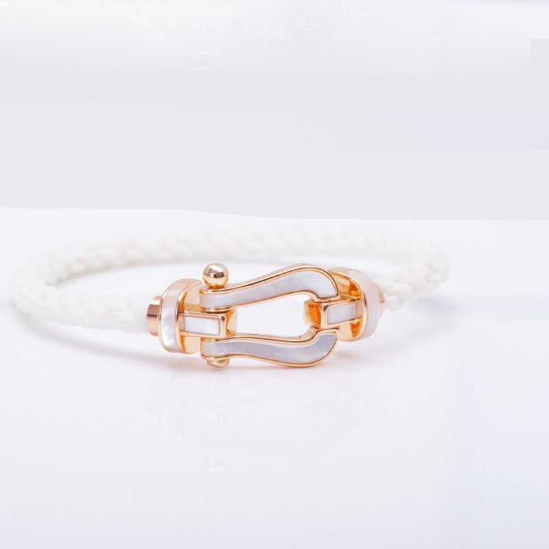 

high quality charm bracelets for women white shell white strap bangle