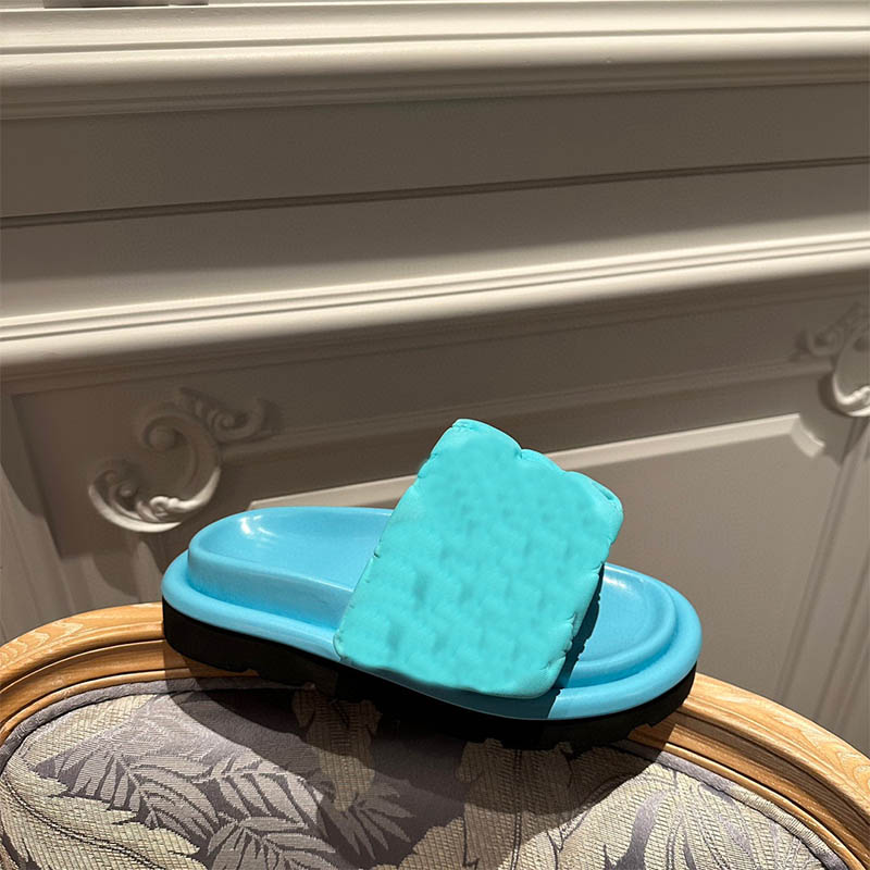 

Fashion Slippers for Women's Quality Shoes Pillow Slides Sold with box, Green