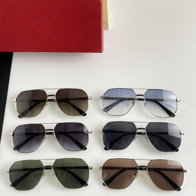 

Sunglasses 2023 Women Men CT0416 Star Pilot Frame European American Fashion Style Brand Design Case Eyewear